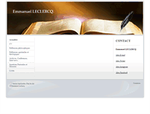 Tablet Screenshot of emmanuel-leclercq.net